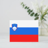 Carte Postale drapeau slovenia (Debout devant)