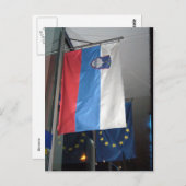 Carte Postale drapeau slovenia (Devant / Derrière)