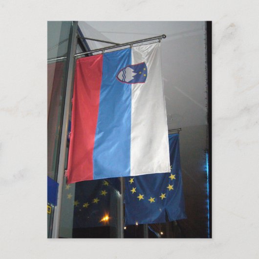 Carte Postale drapeau slovenia (Devant)