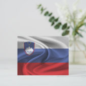 Carte Postale Drapeau Slovénie (Debout devant)
