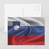 Carte Postale Drapeau Slovénie (Devant / Derrière)