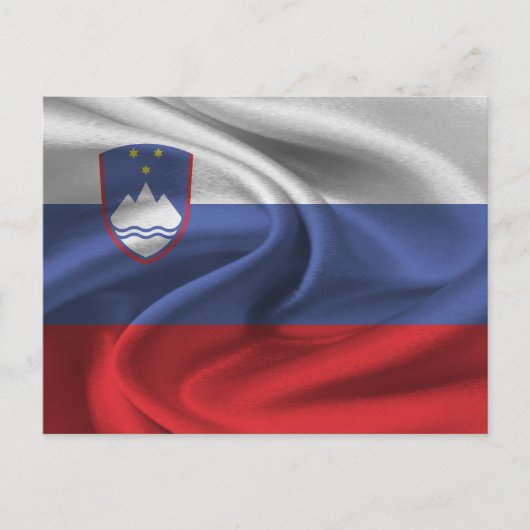 Carte Postale Drapeau Slovénie (Devant)