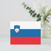 Carte postale Drapeau Slovénie (Debout devant)