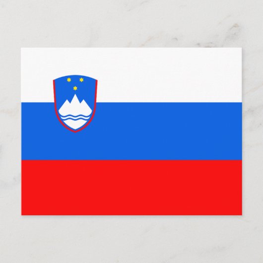 Carte Postale Drapeau Slovénie (Devant)