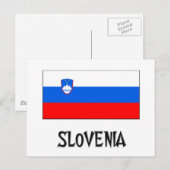 Carte Postale Drapeau Slovénie (Devant / Derrière)