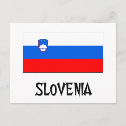 Carte Postale Drapeau Slovénie (Devant)