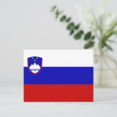 Carte Postale Drapeau Slovénie (Debout devant)