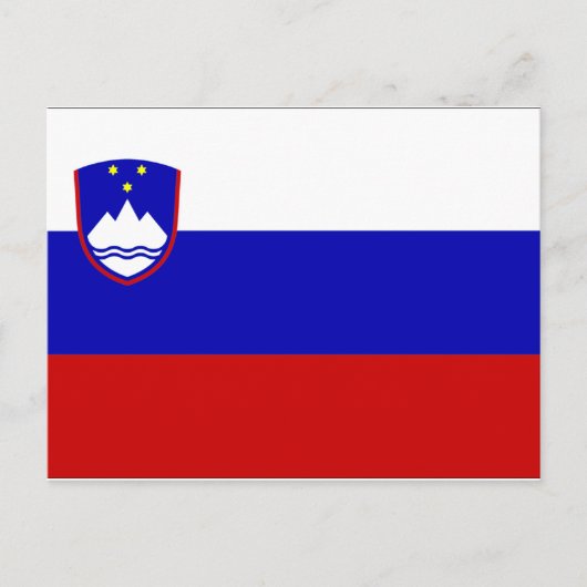 Carte Postale Drapeau Slovénie (Devant)