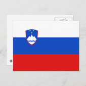 Carte postale Drapeau Slovénie (Devant / Derrière)