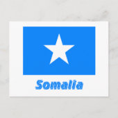 Carte Postale Drapeau Somalie avec nom (Devant)