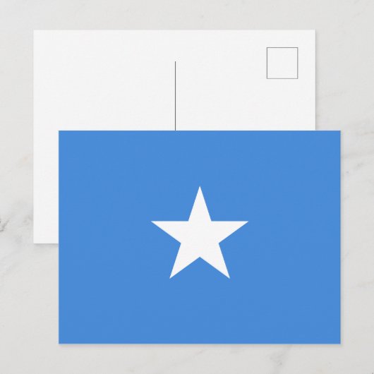 Carte postale drapeau somalien (Devant / Derrière)