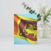 Carte Postale drapeau sri lankais (Debout devant)