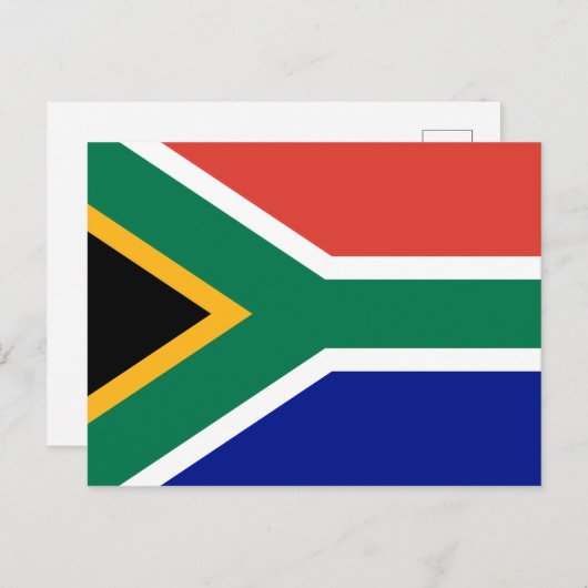 Carte Postale Drapeau sud-africain (Devant / Derrière)