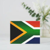 Carte Postale Drapeau sud-africain rayé moderne (Debout devant)