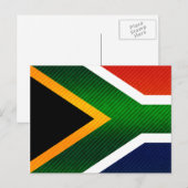 Carte Postale Drapeau sud-africain rayé moderne (Devant / Derrière)