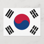 Carte Postale Drapeau sud-coréen (Devant)