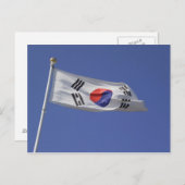 Carte Postale Drapeau sud-coréen (Devant / Derrière)