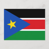 Carte Postale Drapeau sud-soudanais, Drapeau du Soudan du Sud (Devant)