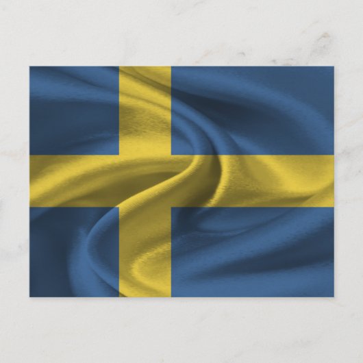 Carte Postale Drapeau Suède (Devant)