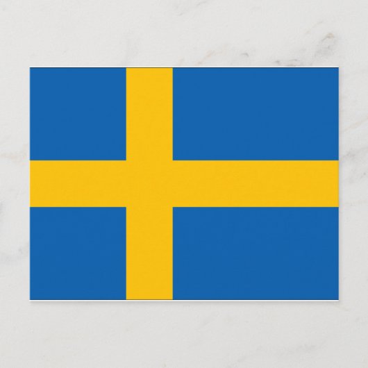 Carte Postale Drapeau Suède (Devant)