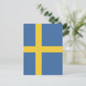 Carte Postale Drapeau suédois (Debout devant)