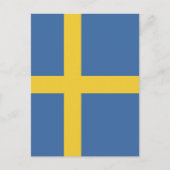 Carte Postale Drapeau suédois (Devant)