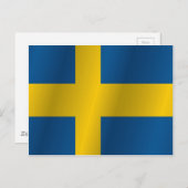Carte Postale Drapeau suédois (Devant / Derrière)