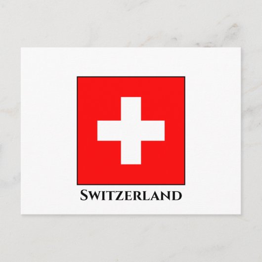 Carte Postale Drapeau suisse (Devant)