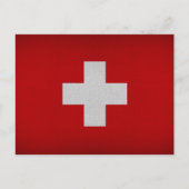 Carte Postale Drapeau suisse (Devant)