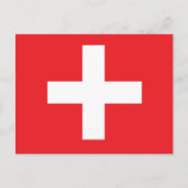 Carte Postale Drapeau Suisse (Devant)