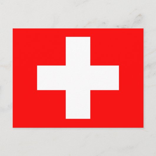 Carte Postale drapeau suisse (Devant)