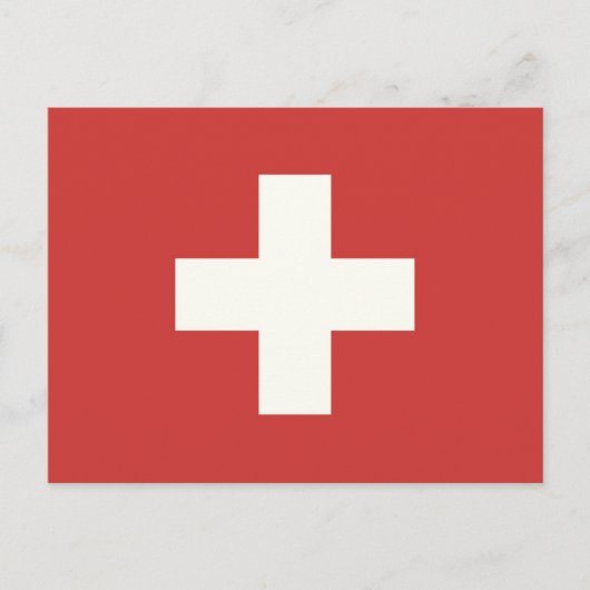 Carte Postale Drapeau suisse (Devant)