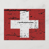 CARTE POSTALE DRAPEAU SUISSE (Devant)