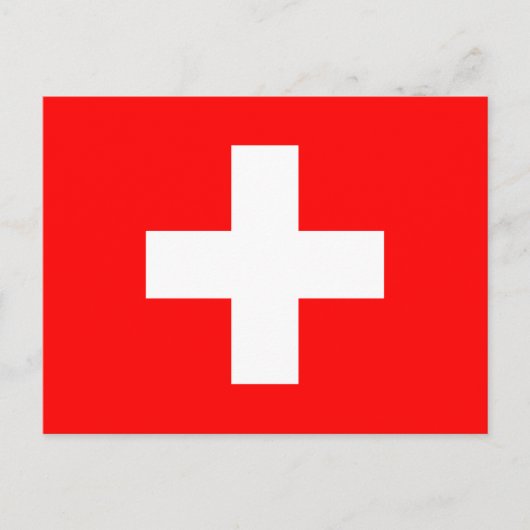 Carte postale Drapeau Suisse (Devant)