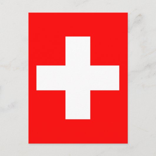 Carte Postale Drapeau suisse (Devant)