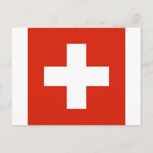 Carte Postale drapeau suisse (Devant)