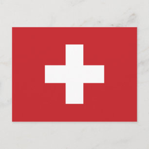 Carte Postale Drapeau Suisse