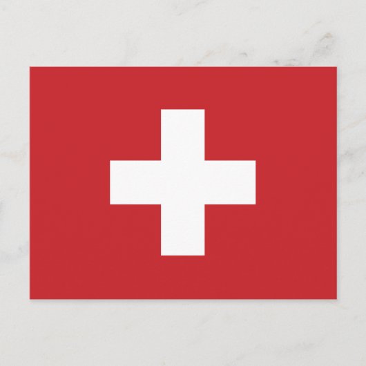 Carte Postale Drapeau Suisse (Devant)