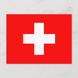 Carte Postale Drapeau Suisse