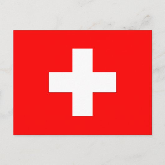 Carte Postale Drapeau Suisse (Devant)