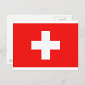 Carte Postale Drapeau suisse (Devant / Derrière)