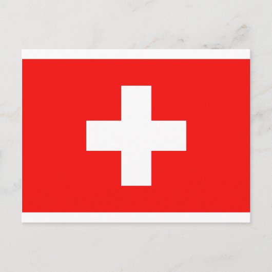 Carte Postale Drapeau suisse (Devant)