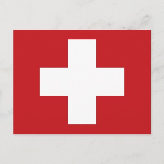 Carte Postale Drapeau Suisse (Devant)