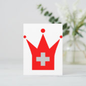 Carte Postale Drapeau Suisse (Debout devant)