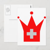 Carte Postale Drapeau Suisse (Devant / Derrière)