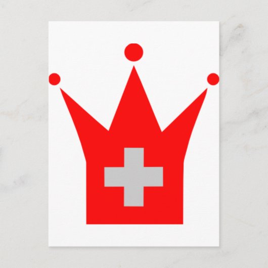 Carte Postale Drapeau Suisse (Devant)