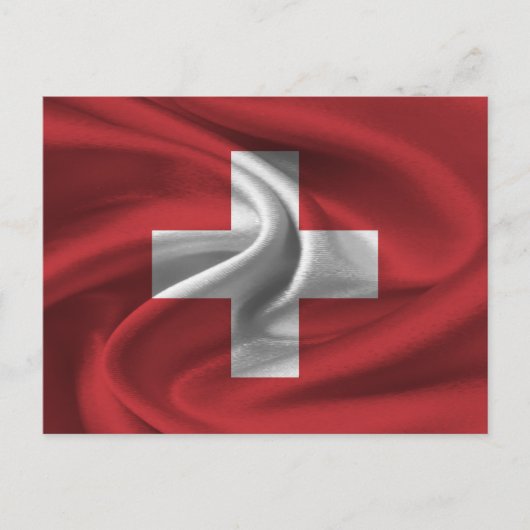 Carte Postale Drapeau Suisse (Devant)