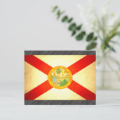 Carte Postale Drapeau Sun embrassé Floride (Debout devant)