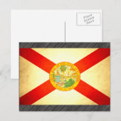Carte Postale Drapeau Sun embrassé Floride (Devant / Derrière)