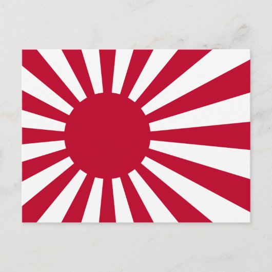 Carte postale Drapeau Sun Levant japonais (Devant)